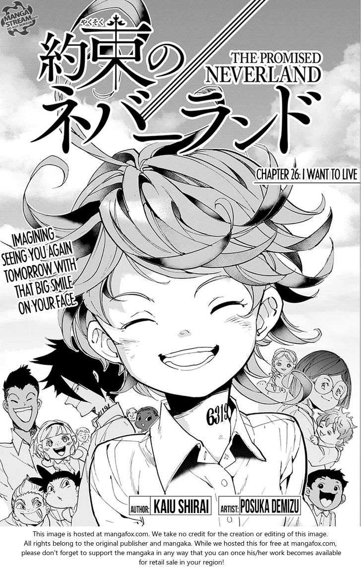 Yakusoku no Neverland Chapter 026 page 1
