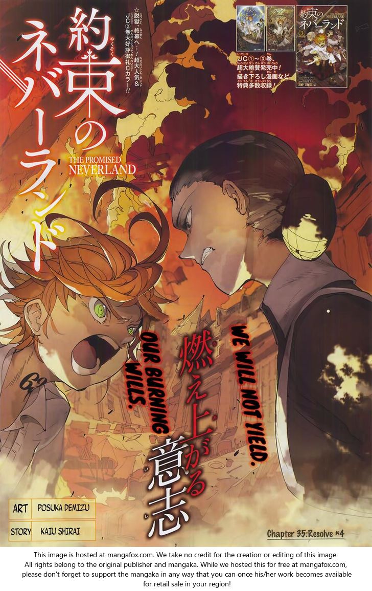 Yakusoku no Neverland Chapter 035 page 1