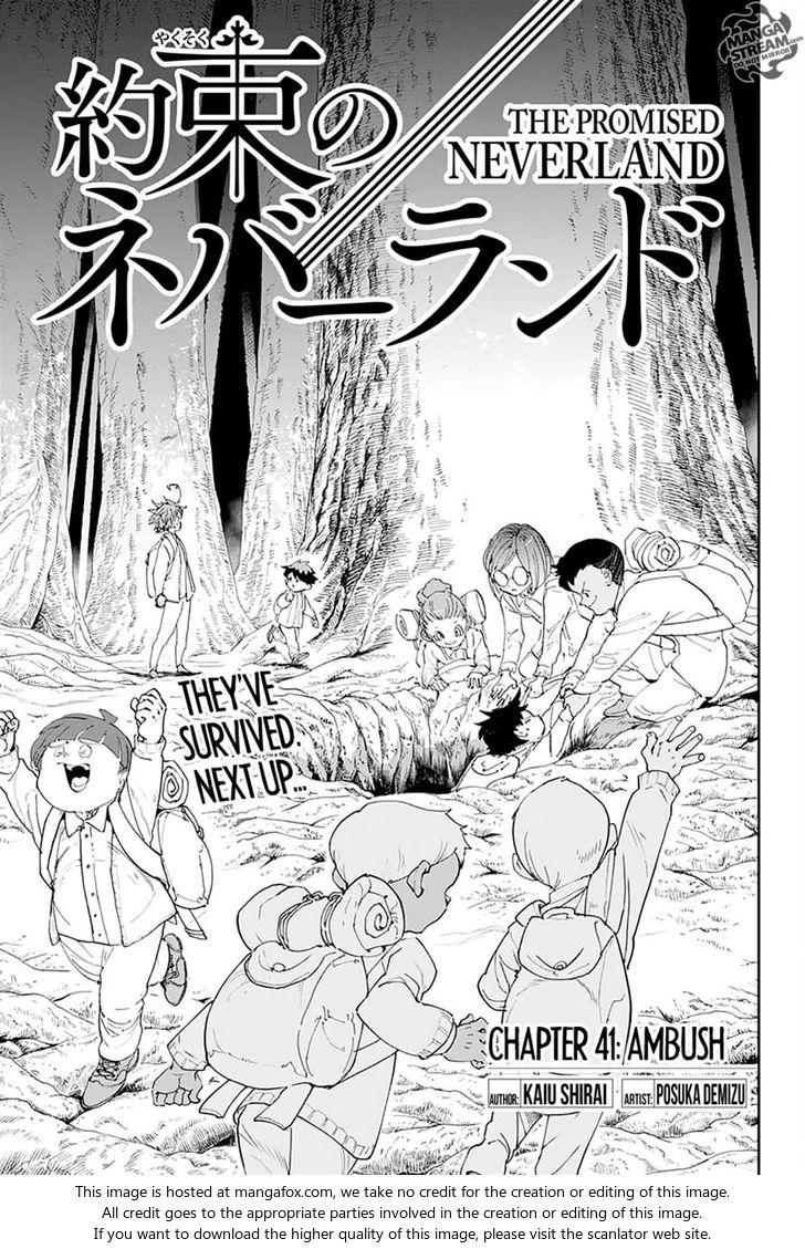 Yakusoku no Neverland Chapter 041 page 1