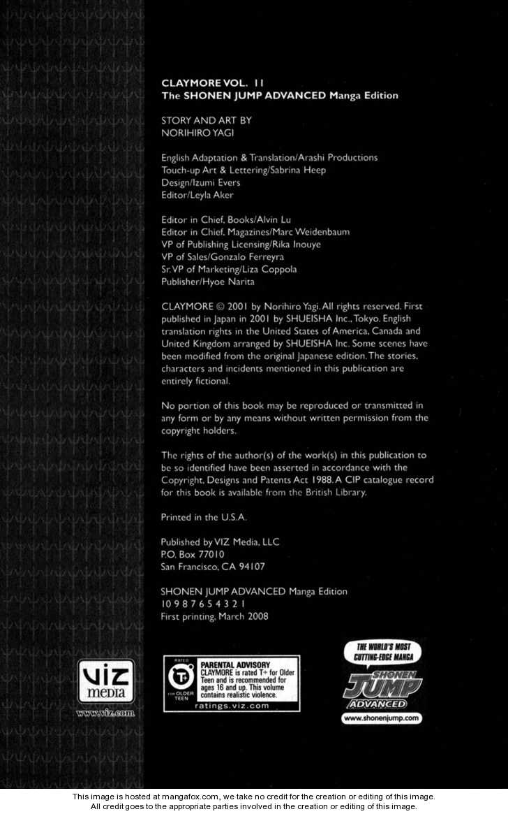 Claymore Vol.11 Chapter 058 page 3