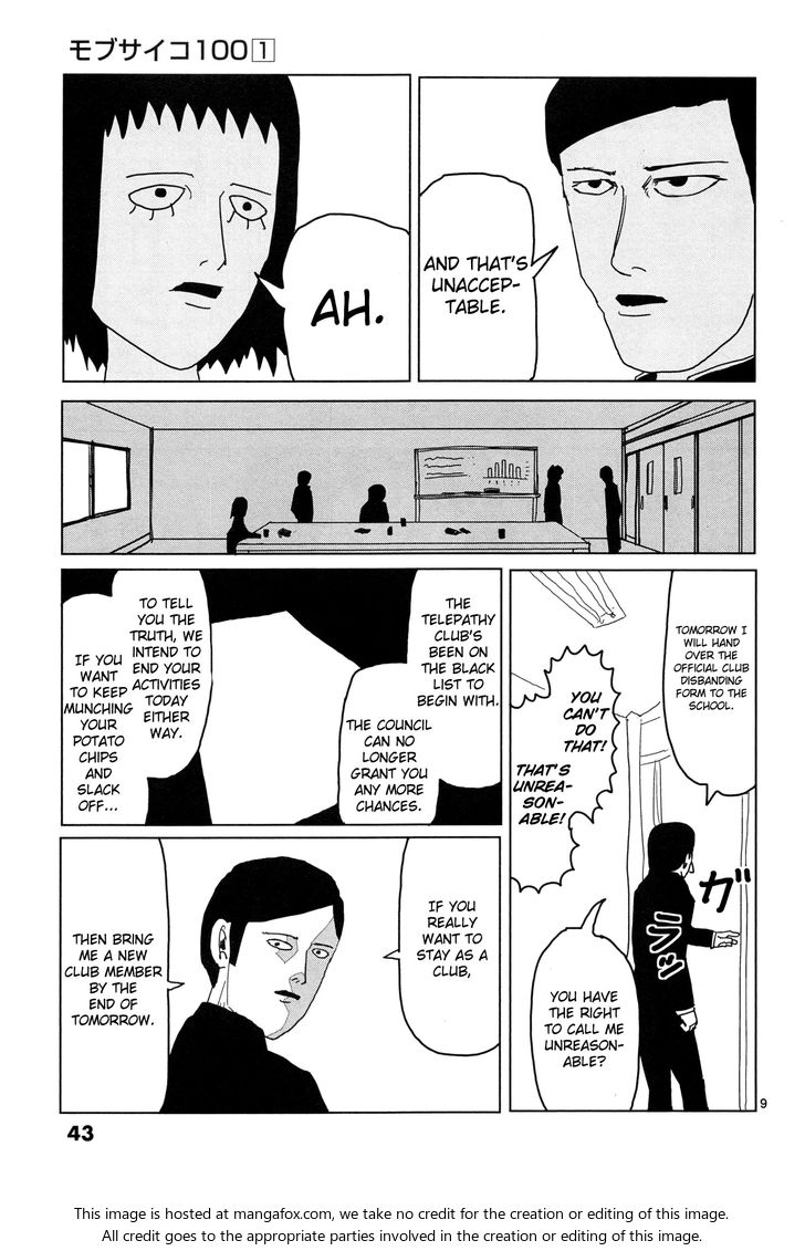 Mob Psycho 100 Vol.01 Chapter 003 page 9