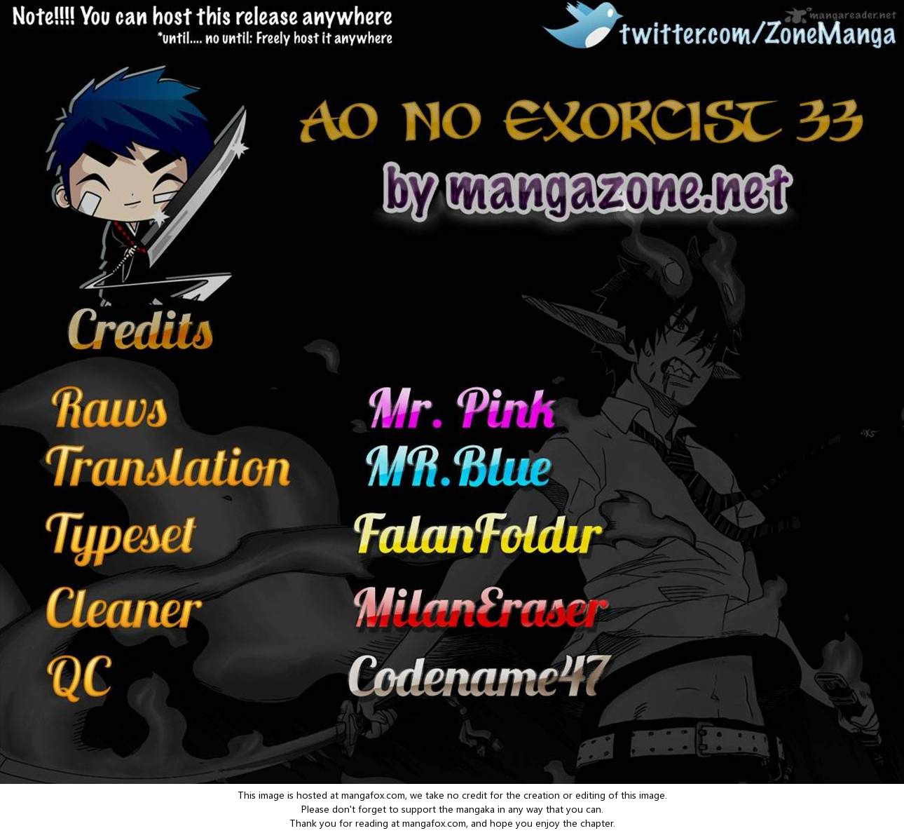 Ao no Exorcist Vol.09 Chapter 033 page 34