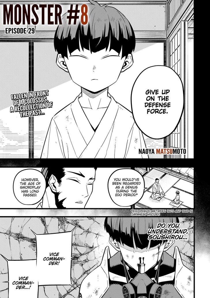 Kaiju No. 8 Chapter 029 page 1