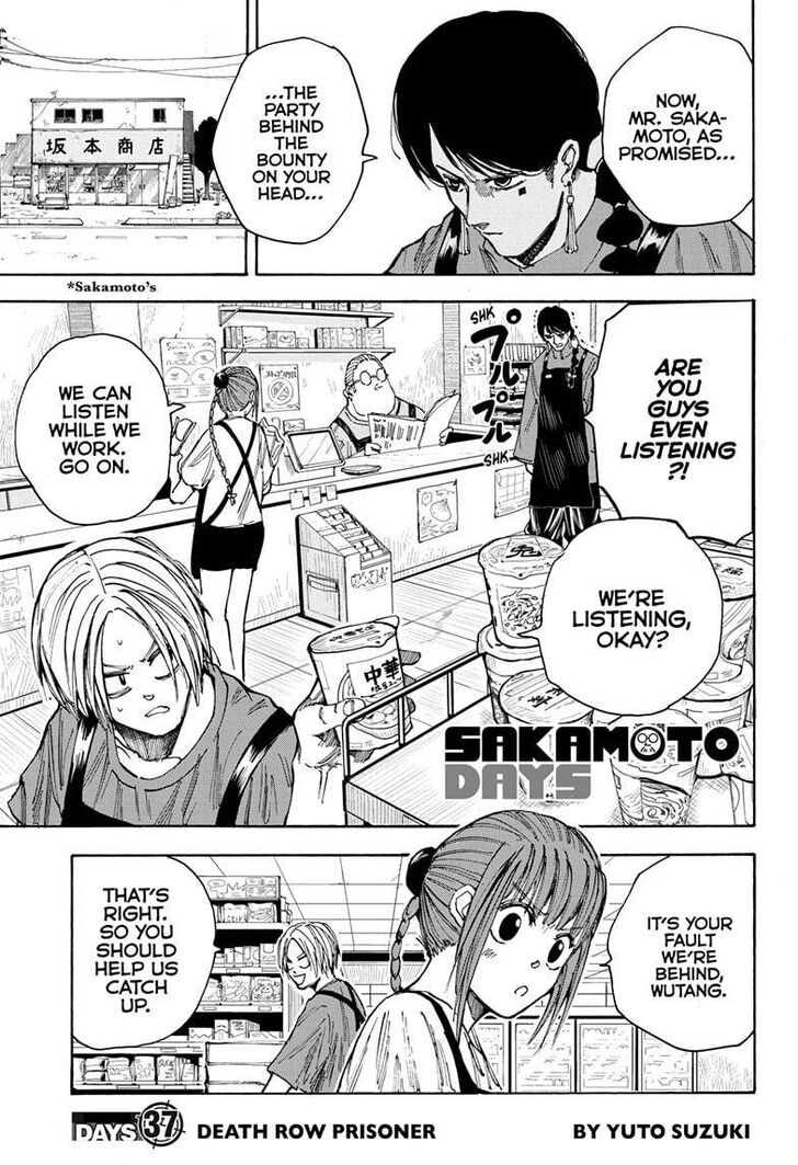 Sakamoto Days Chapter 037 page 1