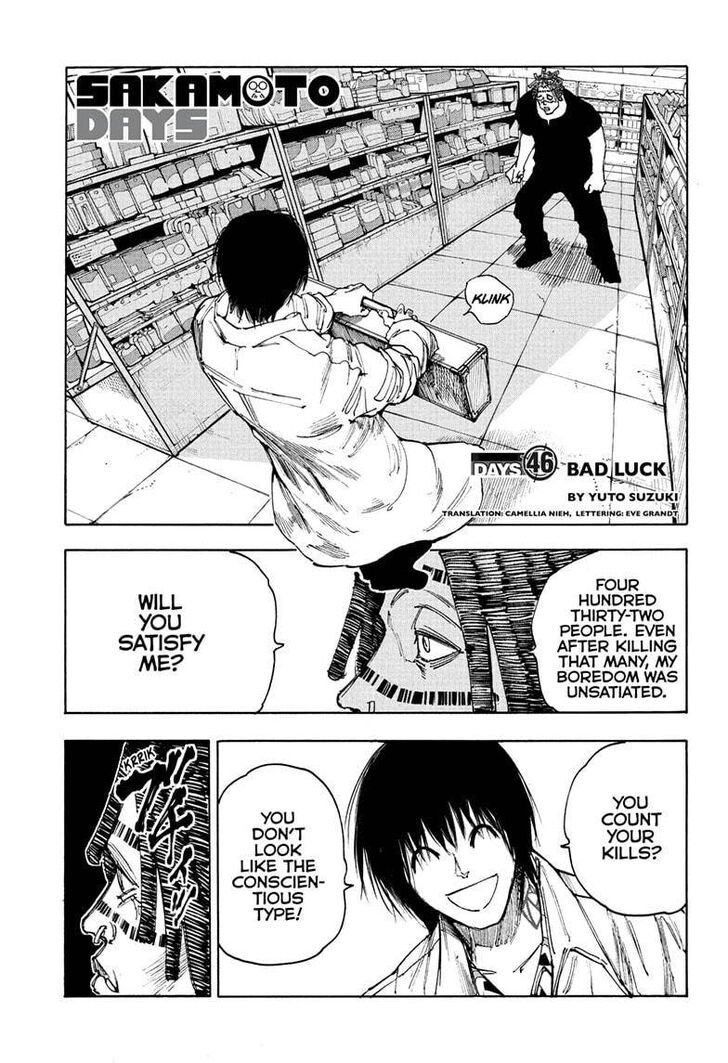 Sakamoto Days Chapter 046 page 1