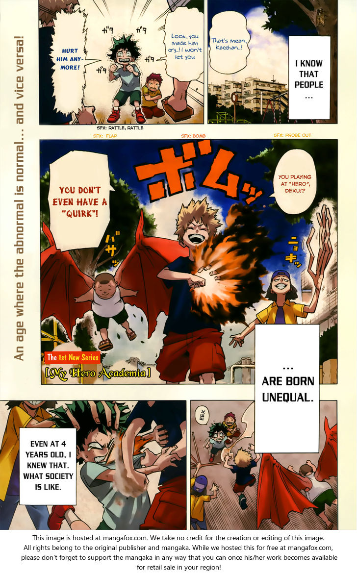 Boku no Hero Academia Vol.01 Chapter 001 page 3